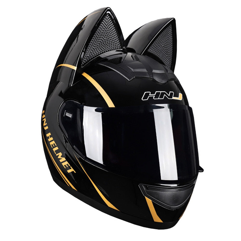 Full Face Motorcycle Helmet Cat Ears - Normabest