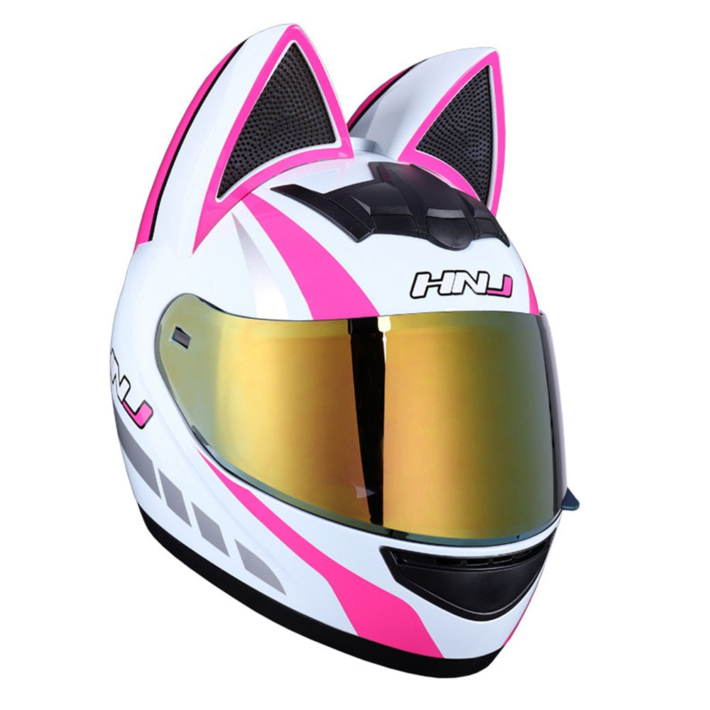Full Face Motorcycle Helmet Cat Ears - Normabest