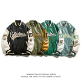 Wukong Goods American Street PU Leather Loose Baseball Uniform - Normabest