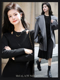 Meizishule Merino Wool Long Sleeve Knitted Dress