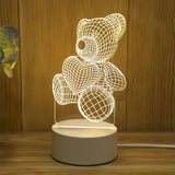 Romantic Love 3D Acrylic Led Bedside Lamp