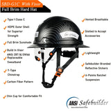 Full Brim Hard Hat With Visor For Engineer Construction - Normabest