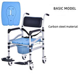 Foldable Toilet Wheelchair for Elderly Disabled - Normabest