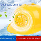 Solar Power Fan Helmet