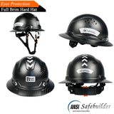 Full Brim Hard Hat With Visor For Engineer Construction - Normabest