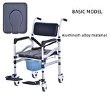 Foldable Toilet Wheelchair for Elderly Disabled - Normabest