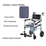 Foldable Toilet Wheelchair for Elderly Disabled - Normabest