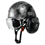 Carbon Fiber Pattern Safety Helmet With Visor - Normabest