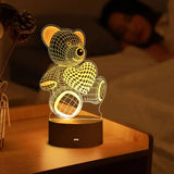 Romantic Love 3D Acrylic Led Bedside Lamp