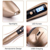 9 Speed USB Rechargeable Spotlight Mole Freckle and Spot Scanner and Remover Pen - Normabest