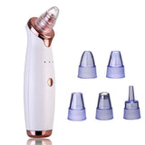 5 Nozzle Facial Blackhead Remover Pore Cleaner- USB Charging