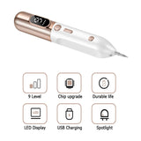 9 Speed LCD Display Mole Pimple Tag Tattoo Remover- USB Charging - Normabest