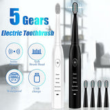 Ultrasonic Rechargeable Electronic Washable Toothbrush- USB Charging - Normabest