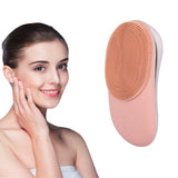 USB Rechargeable Electric Silicone Facial Brush Heated Massager - Normabest