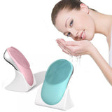 USB Rechargeable Electric Silicone Facial Brush Heated Massager - Normabest