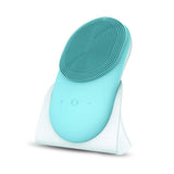 USB Rechargeable Electric Silicone Facial Brush Heated Massager - Normabest