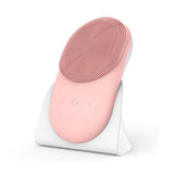 USB Rechargeable Electric Silicone Facial Brush Heated Massager - Normabest