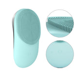 USB Rechargeable Electric Silicone Facial Brush Heated Massager - Normabest