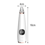 6 Nozzle Electric Acne Pimple Blackhead Remover for Face and Nose Vacuum- USB Charging - Normabest