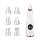 6 Nozzle Electric Acne Pimple Blackhead Remover for Face and Nose Vacuum- USB Charging - Normabest