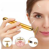 2 IN 1 Electric Face Massager 24k Golden Facial Massager – Battery Powered - Normabest