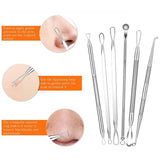 15Pcs  Stainless Steel Blackhead Remover Pimple Popper Tools Kit with Metal Case - Normabest