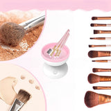 Electric Makeup Brush Cleaner Machine Fit for All Size Brushes- USB Plugged In - Normabest