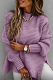 Round Neck Slit Sweater - Normabest