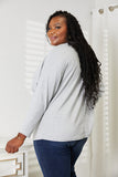 Double Take Seam Detail Round Neck Long Sleeve Top - Normabest