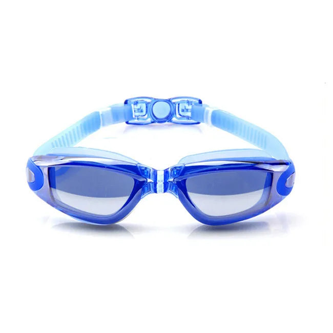 blue goggles swimming Clear Vision Swimming Goggle With Ear Plug – Normabest