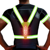 Gina Safety Gear Reflective Vest with 3 Lighting Modes For Night Cycling - Normabest