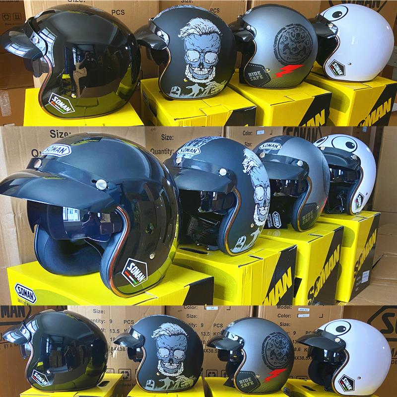Motorcycle Helmet 3/4 Open Face Motorcycle Helmet 3/4 Open Face