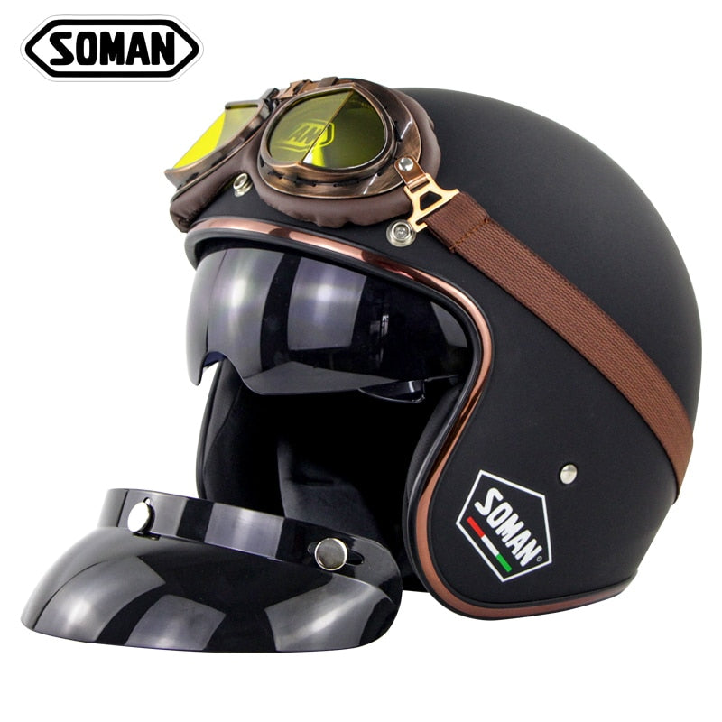 Motorcycle Helmet 3/4 Open Face Motorcycle Helmet 3/4 Open Face