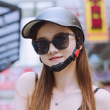 Motorcycle Half Helmet Baseball Cap for Women - Normabest