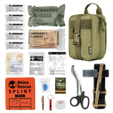 First Aid Survival Kit  with 20 EMT Items for Military Emergency Outdoors - Normabest