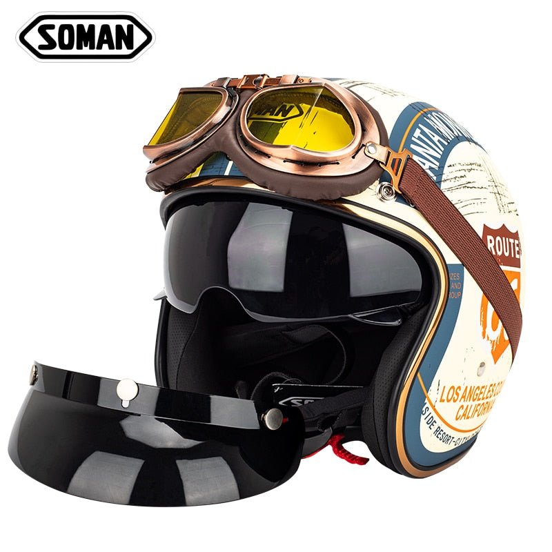 Motorcycle Helmet 3/4 Open Face Motorcycle Helmet 3/4 Open Face