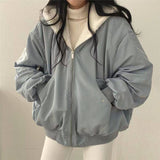 Winter Fleece Fluffy Thick Warm Fuzzy Plush Zipper Jacket