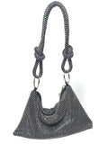 Handmade Knotted rhinestone diamond armpit bag