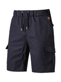 Men's Woven Casual Cargo Multi-Pocket Shorts